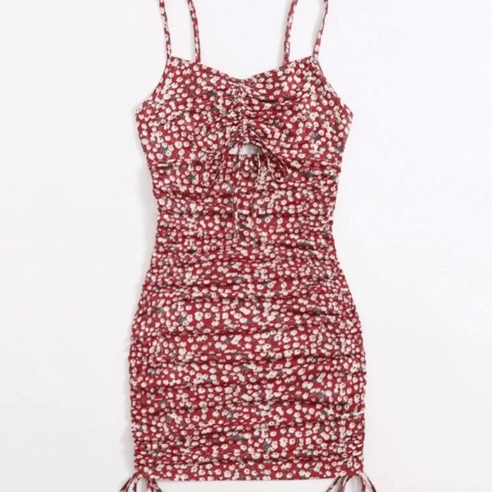 Red floral dress Sz: M
